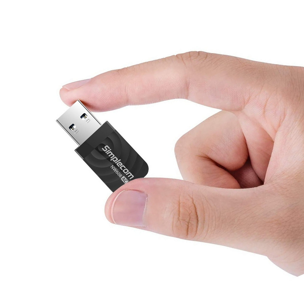 Simplecom NW608 Wi-Fi 5 AC1300 Dual Band USB 3.0 Wireless Adapter