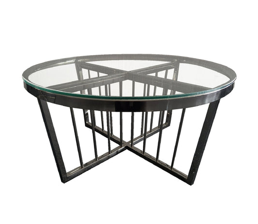Serena Coffee Table - CLEARTOP - 95cm Black