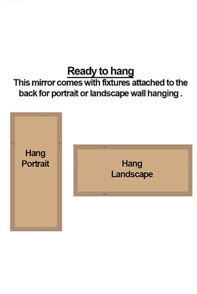 Gold Beaded Framed Mirror - Rectangle 80cm x 110cm