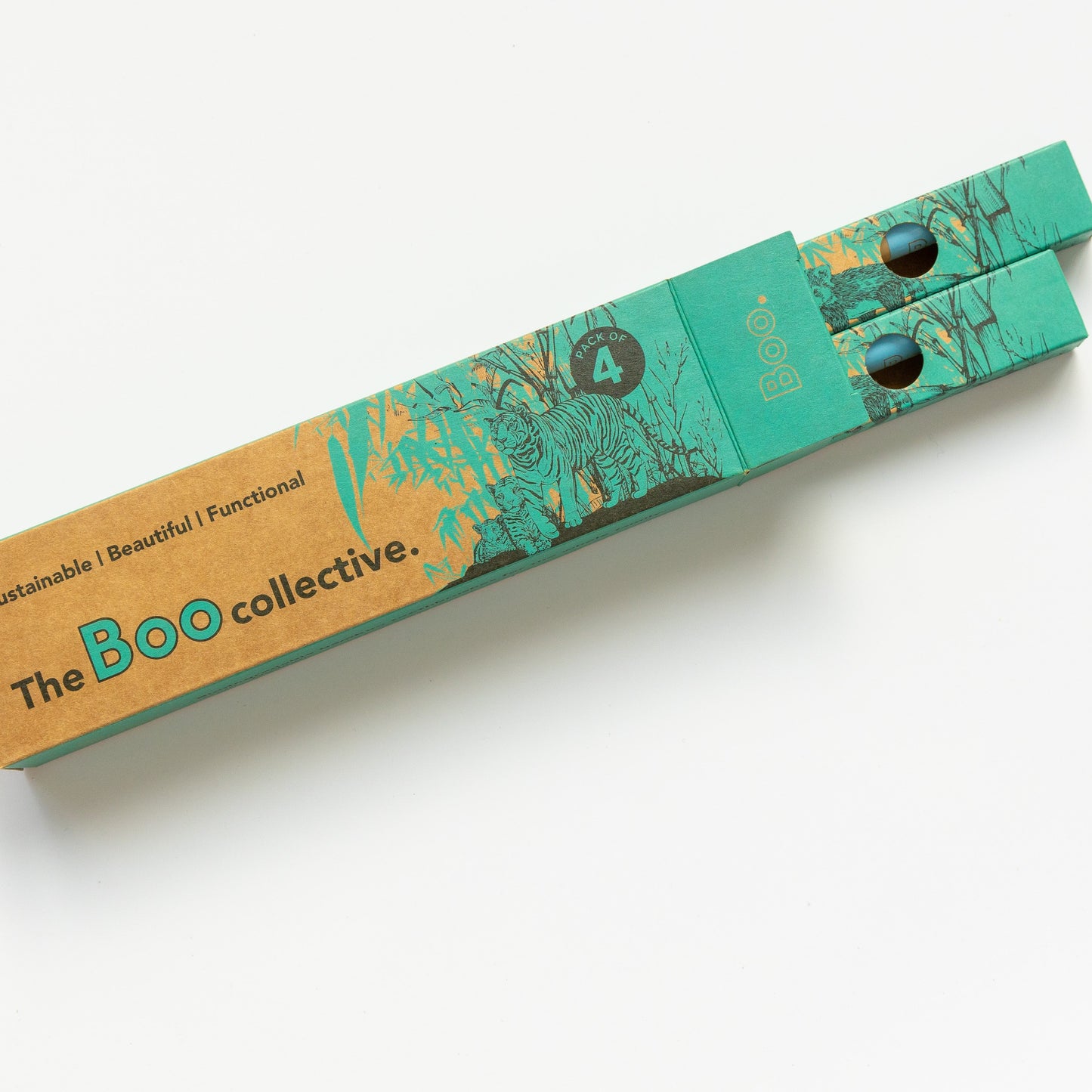 BAMBOO ADULTS TOOTHBRUSH(4 PK) BLUE