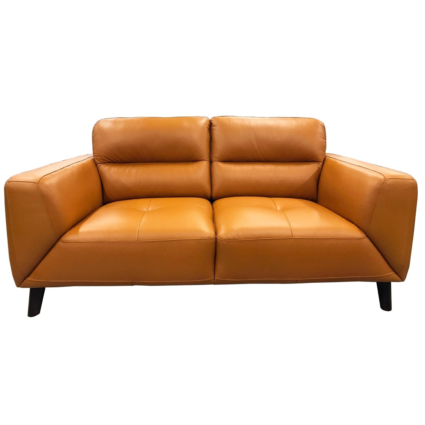 Downy  Genuine Leather Sofa Set 3 + 2 Seater Upholstered Lounge Couch Tangerine