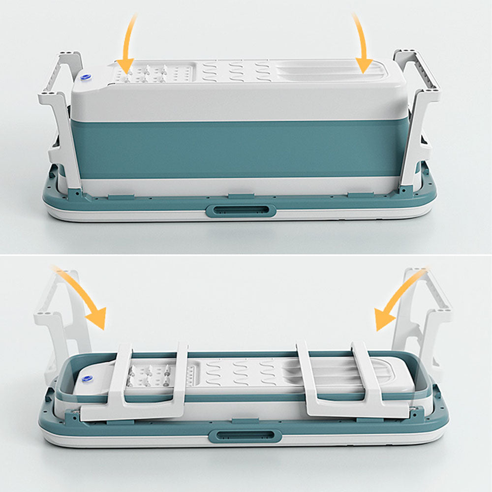 Foldable Extra Large Massage Bathtub Portable Bath Tub with Drain for adult