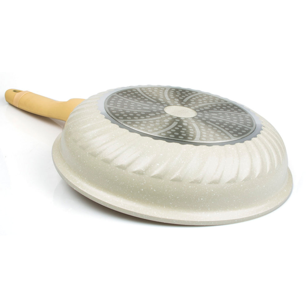 28cm Deep Frypan Fry pan Wok Non-Stick Ceramic Coating With Lid