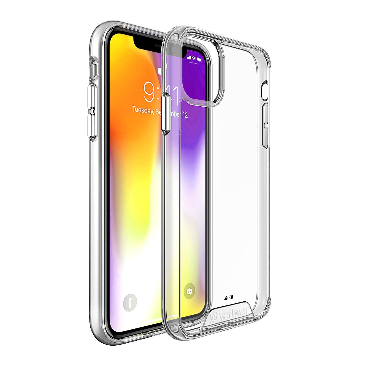 For iPhone 11 Case iCoverLover Shockproof Light Clear Cover Thin Transparent