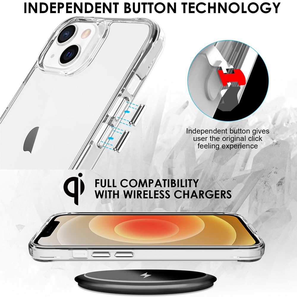 For iPhone 13 Mini Case iCoverLover Shockproof Cover Clear