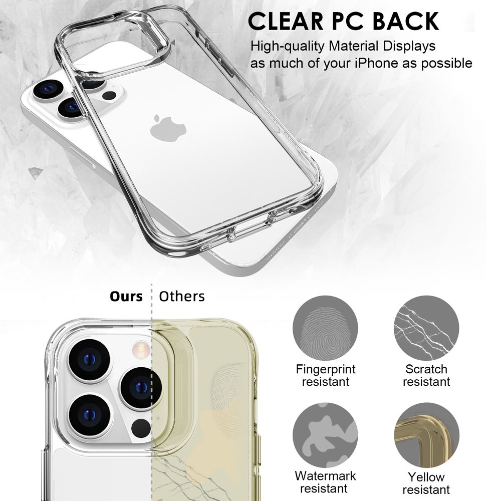 For iPhone 14 Pro Max Case iCoverLover Shockproof Cover Clear