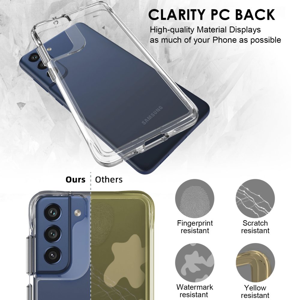 For Samsung Galaxy S21 FE Case iCoverLover Shockproof Cover Clear