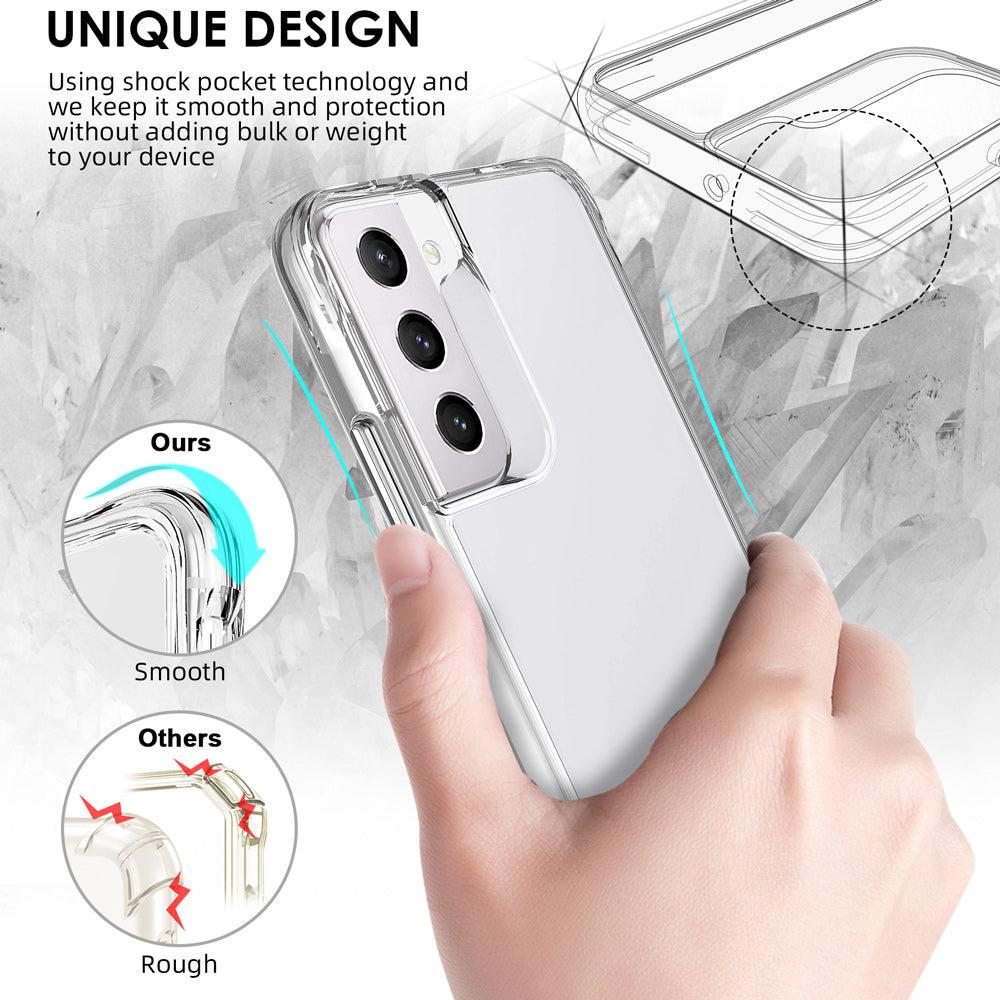 For Samsung Galaxy S22 Case iCoverLover Slim Shock-proof Cover Clear