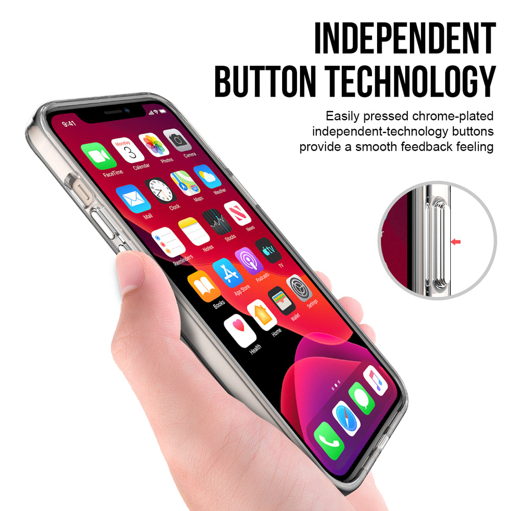 For iPhone 12 Pro/12 Case, iCoverLover Shockproof Cover Clear