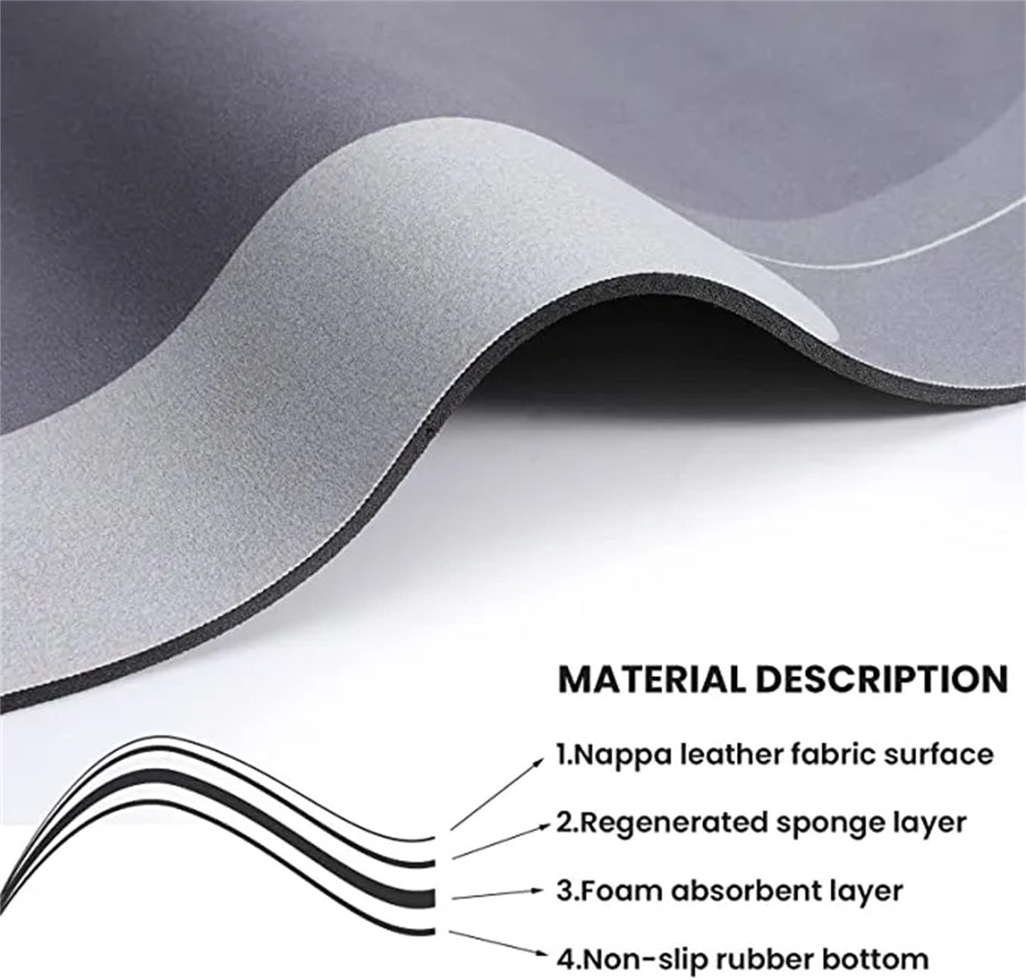 Lofiso Super Absorbent Non-Slip Floor Mat Soft Quick-Drying Bathroom Balcony Carpet XL