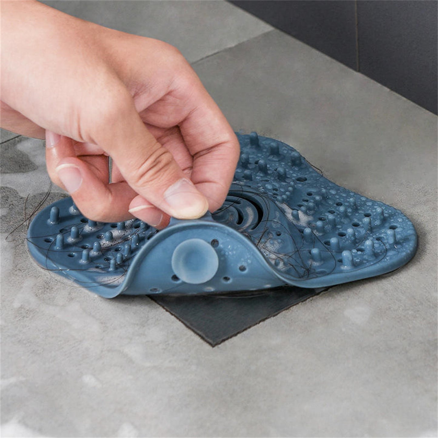 A+Living Anti Blocking Filter Toilet Odor Proof Silicone Drain Cover Kitchen Sink Black