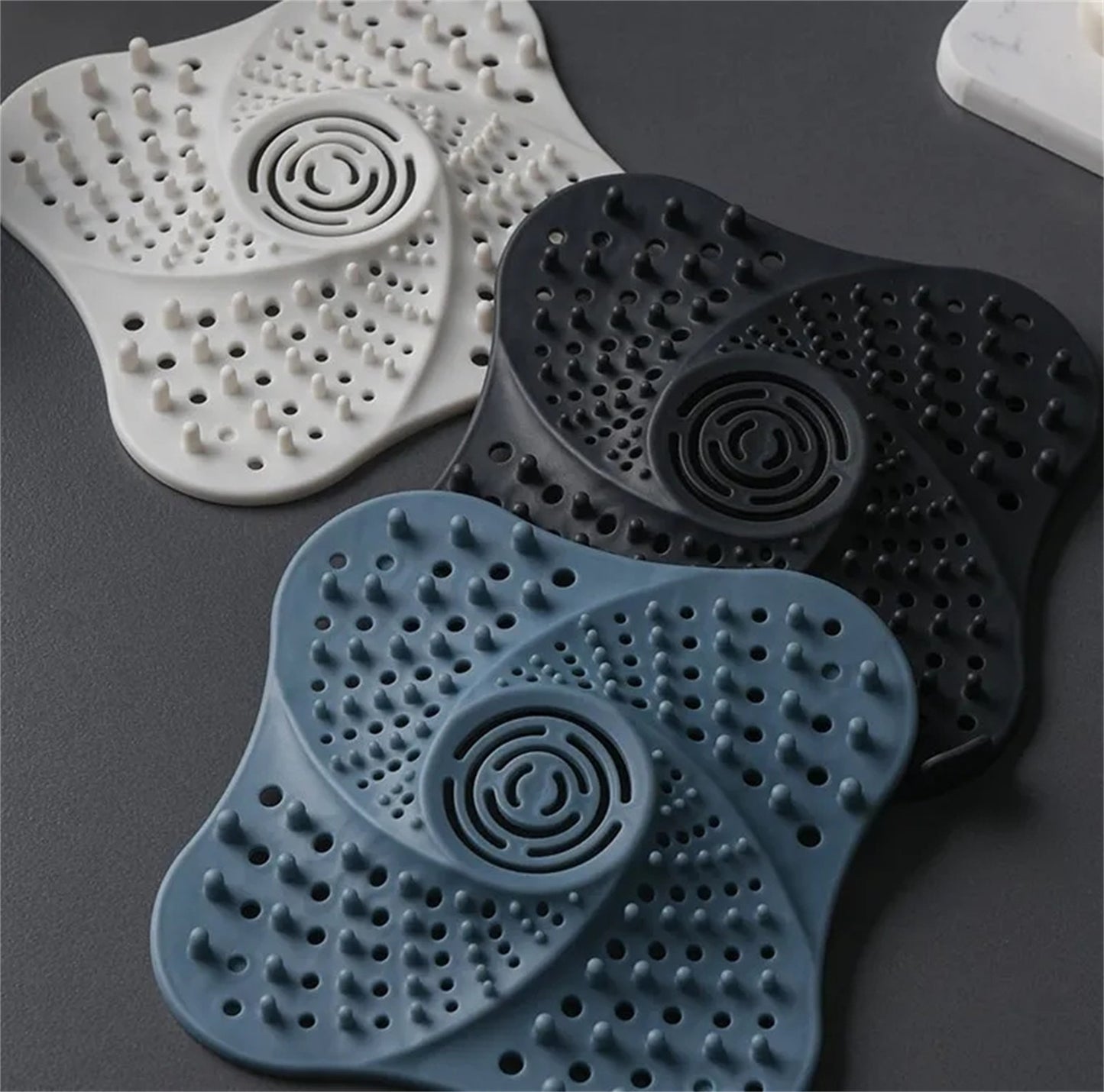 A+Living Anti Blocking Filter Toilet Odor Proof Silicone Drain Cover Kitchen Sink Blue