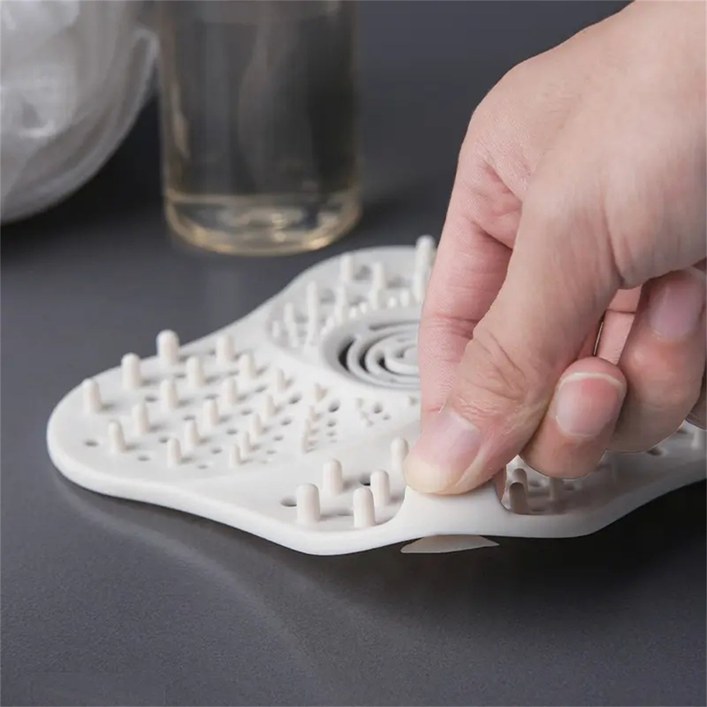 A+Living Anti Blocking Filter Toilet Odor Proof Silicone Drain Cover Kitchen Sink Blue