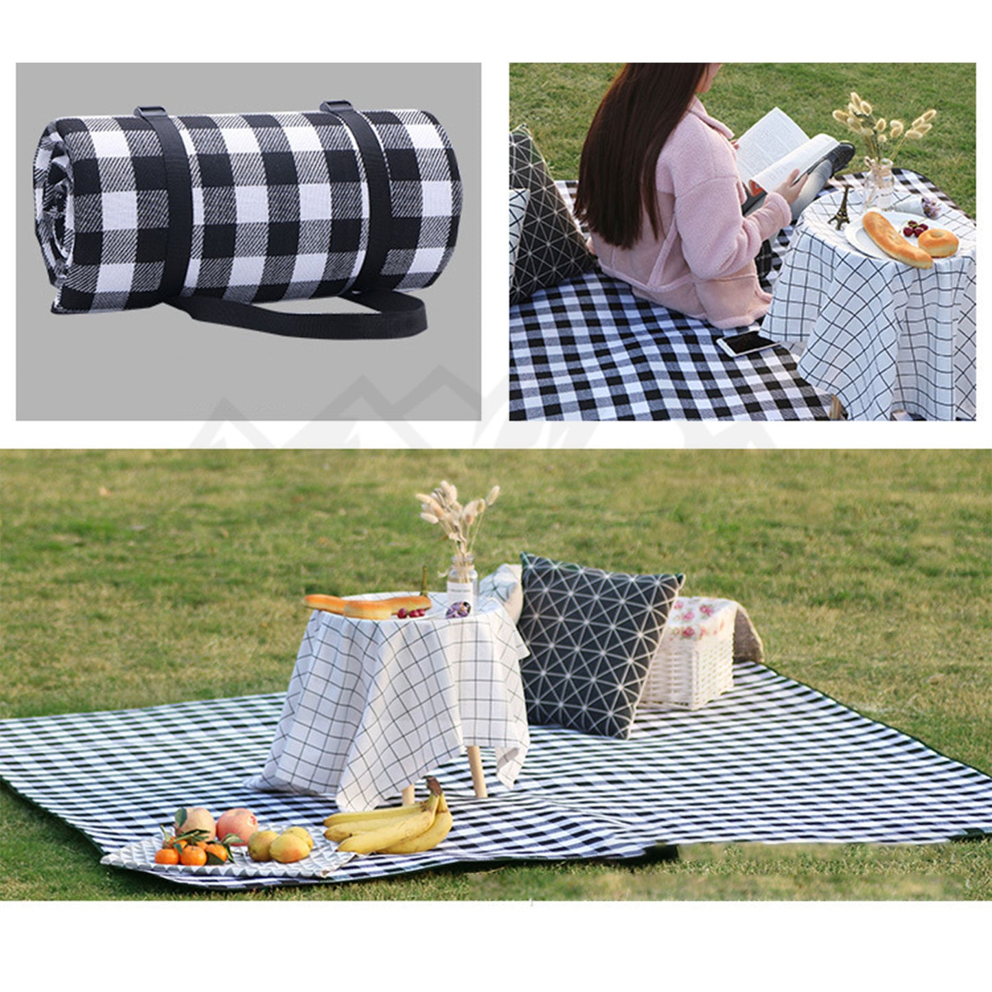 Mountgear Outdoor Camping Picnic Blanket Damp-proof Mat Thickening Waterproof Mat M