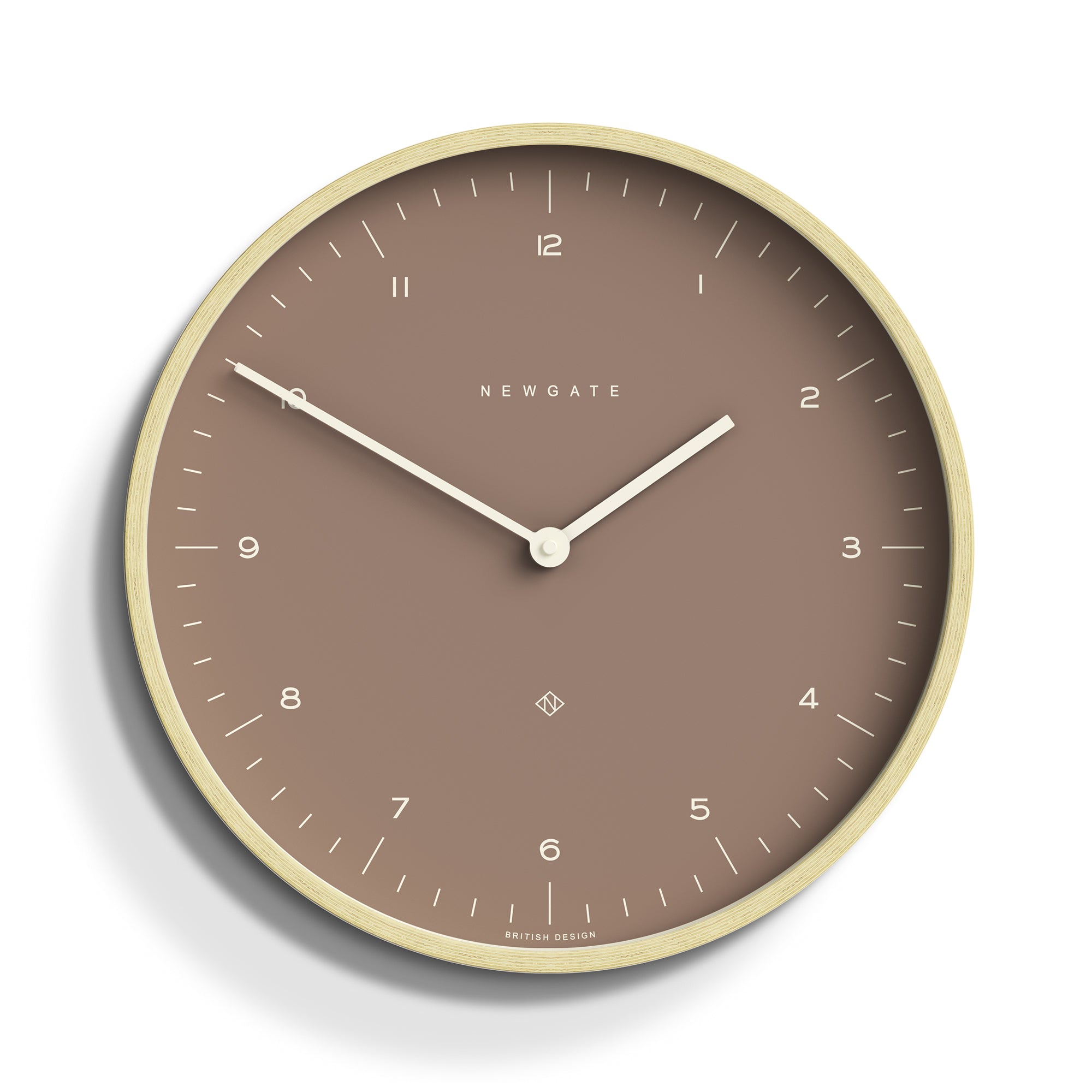 Newgate Mr Clarke Clock Pale Wood Burnt Sienna 140 – Ozbasket