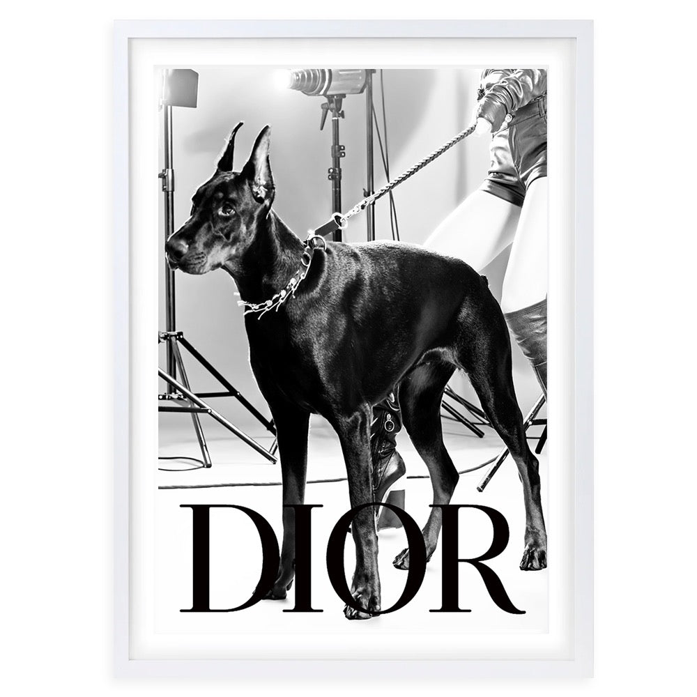 Wall Art's Dior Dog 2 Framed A1 Art Print