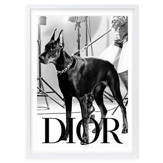 Wall Art's Dior Dog 2 Framed A1 Art Print