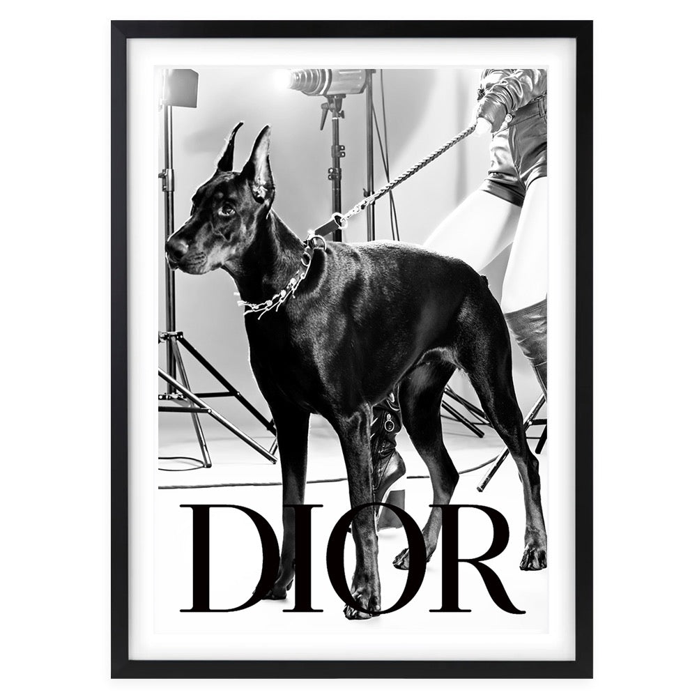 Wall Art's Dior Dog 2 Framed A1 Art Print