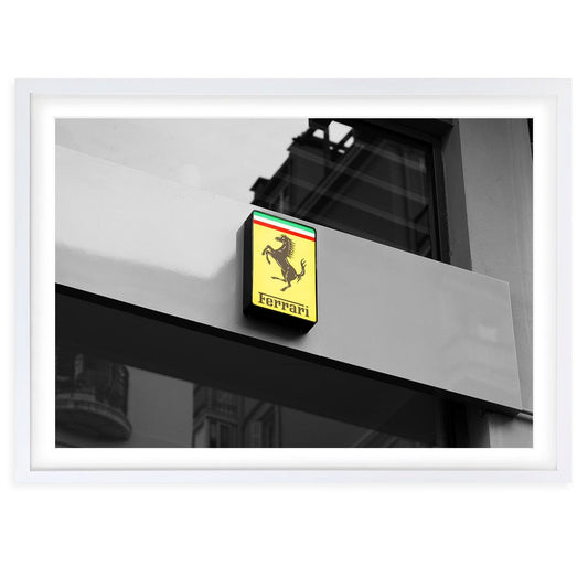 Wall Art's Ferarri Store Large 105cm x 81cm Framed A1 Art Print