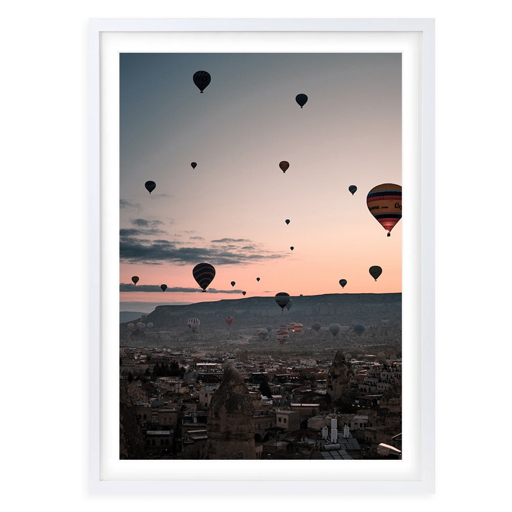 Wall Art's Hot Air Balloons Large 105cm x 81cm Framed A1 Art Print