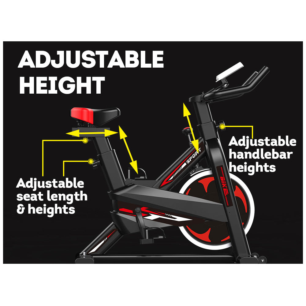 JMQ Fitness 705  Indoor Cycling Spin Bike 8KG Exercise Bike Home Gym