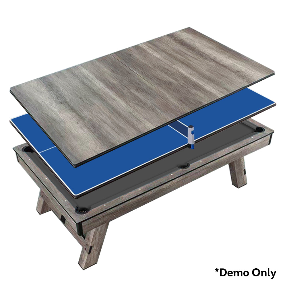 MACE 7FT 3-IN-1 Retro Pool Table| Dining Table| Table Tennis Table| Billiards Table