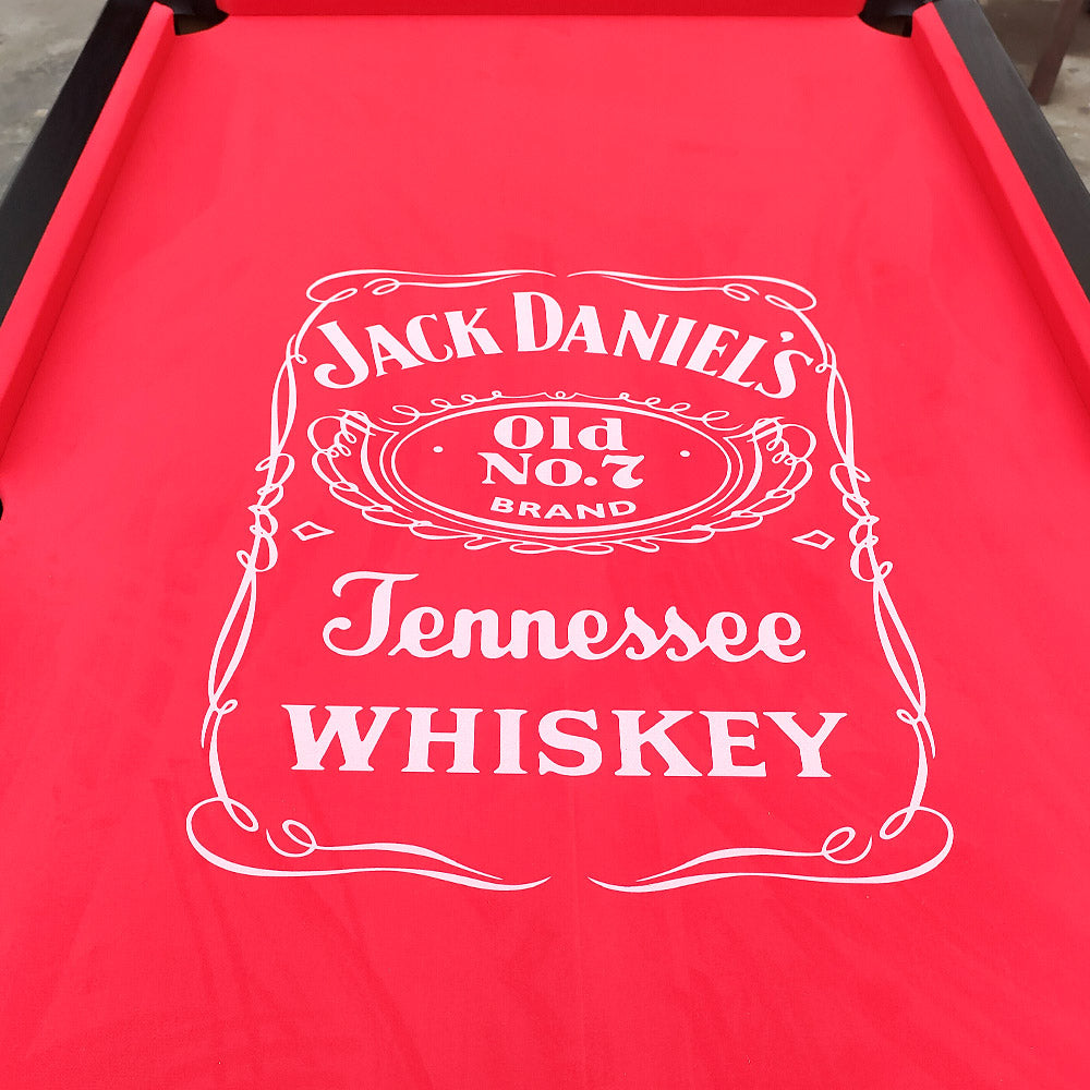 JD LOGO 7FT MDF  Pool Snooker Billiards Table Free Accessory - RED