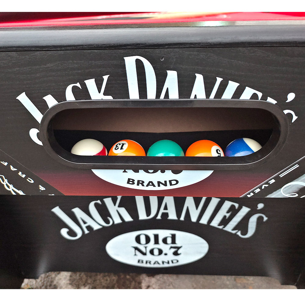 JD LOGO 7FT MDF  Pool Snooker Billiards Table Free Accessory - RED