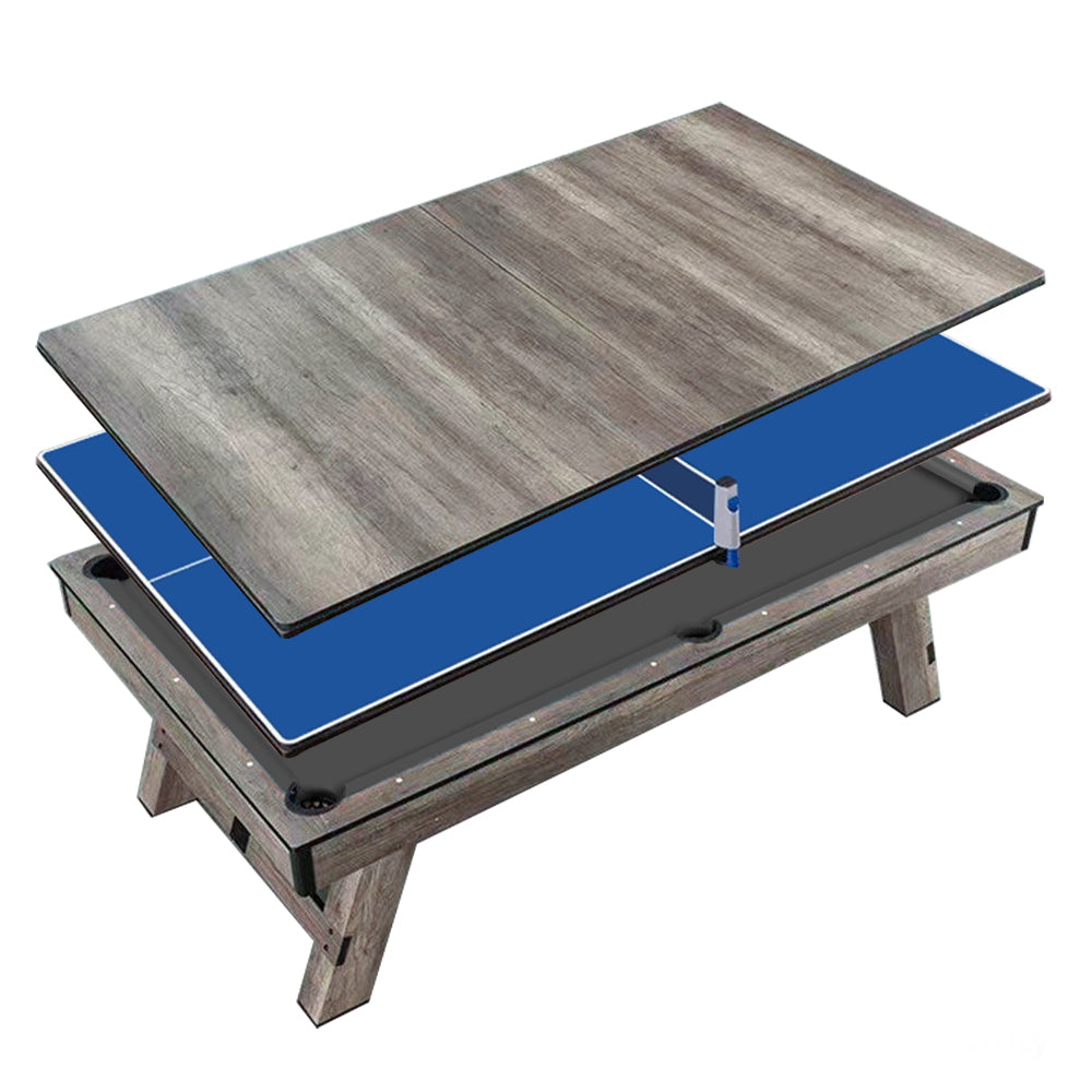 MACE 8FT 3-IN-1 Retro Pool Table| Dining Table| Table Tennis Table| Billards Table