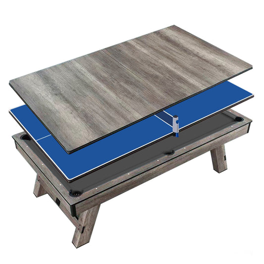 MACE 8FT 3-IN-1 Retro Pool Table| Dining Table| Table Tennis Table| Billards Table