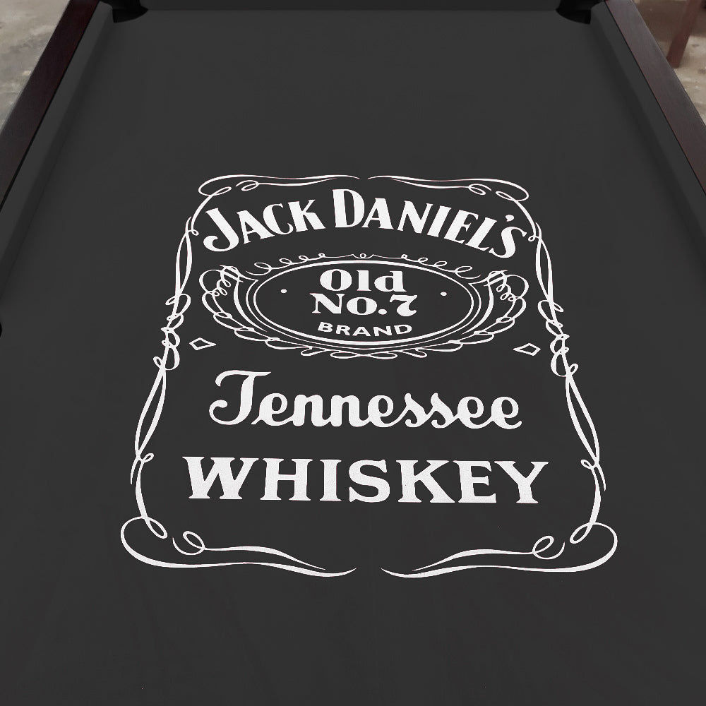 JD LOGO 8FT MDF Pool Snooker Billiards Table Free Accessory - BLACK