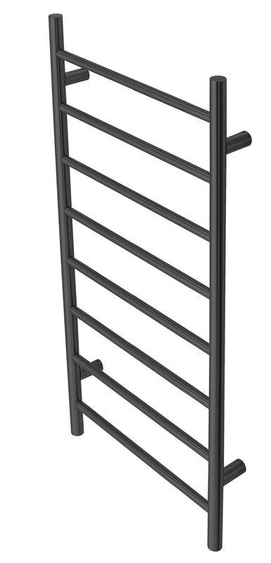 2023 Matte Black stainless steel Heated Towel Rail rack Round AU 1000*620mm