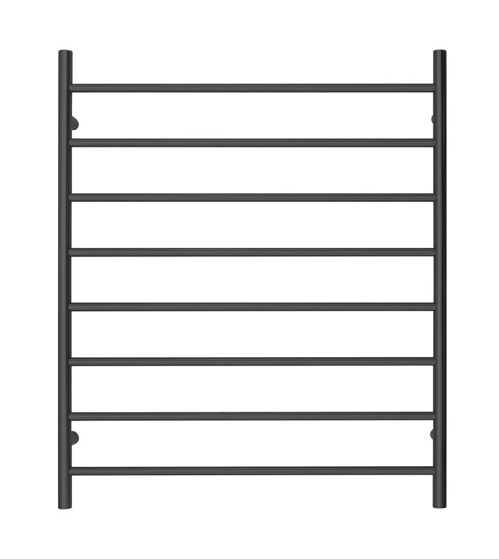2023 Matte Black stainless steel Heated Towel Rail rack Round AU 1000*620mm