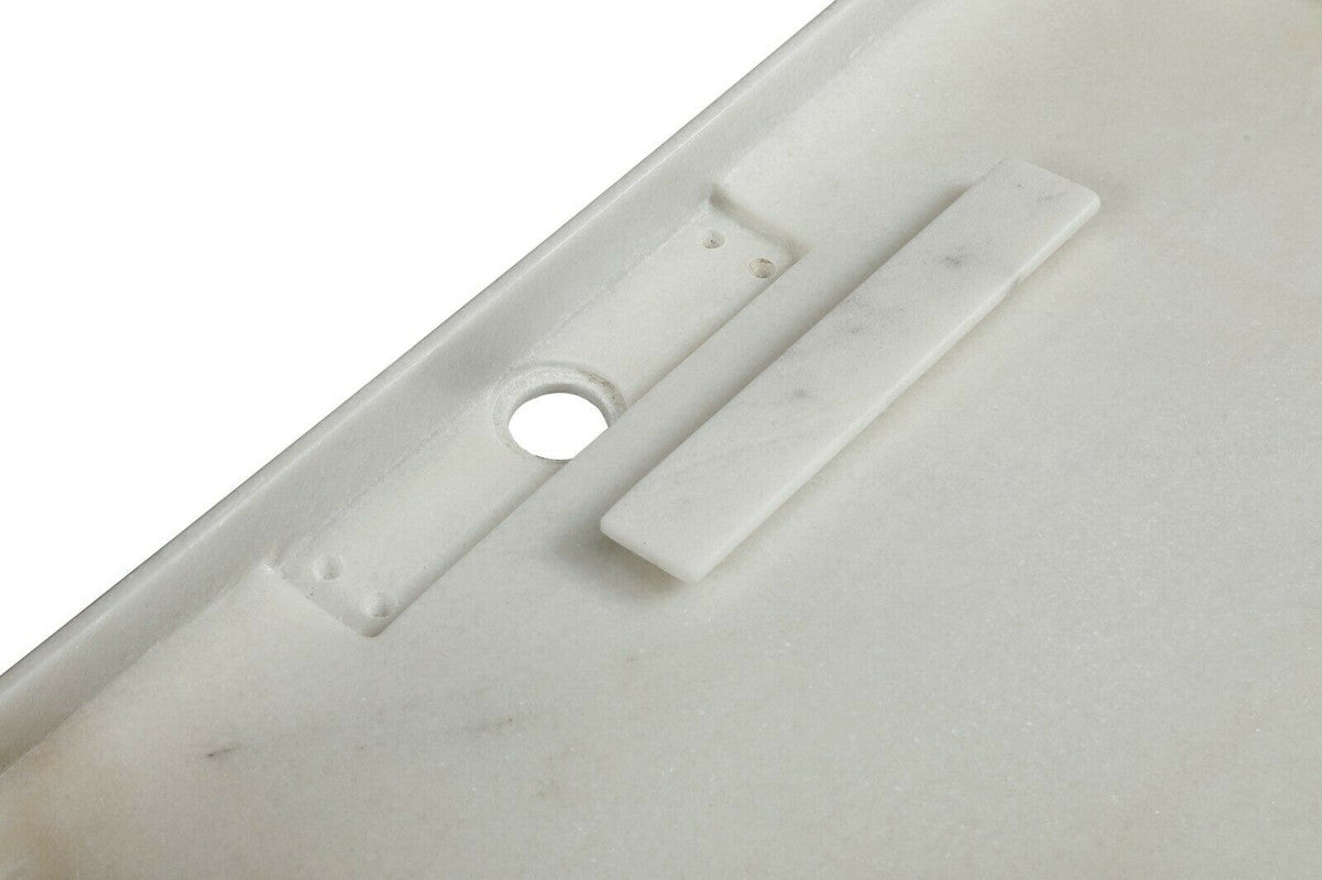 2021 Hand Crafted Marble Nature stone wash basin Carrara White wall hung 1200*450 mm