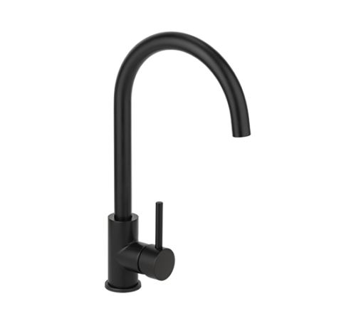 2023 Brushed Gunmetal Goose neck Swivel Kitchen tap stainless steel PVD plated