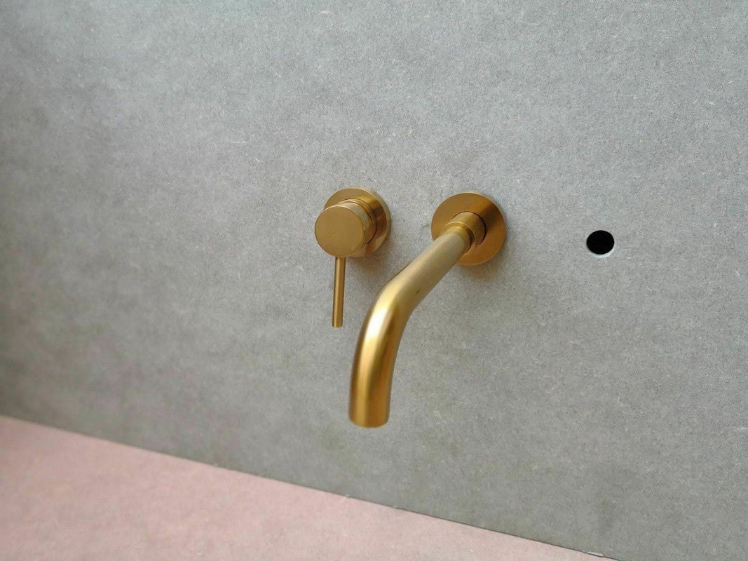 2023 Deep Burnished Gold Brushed mixer WELS WaterMark  round taps wall faucet basin