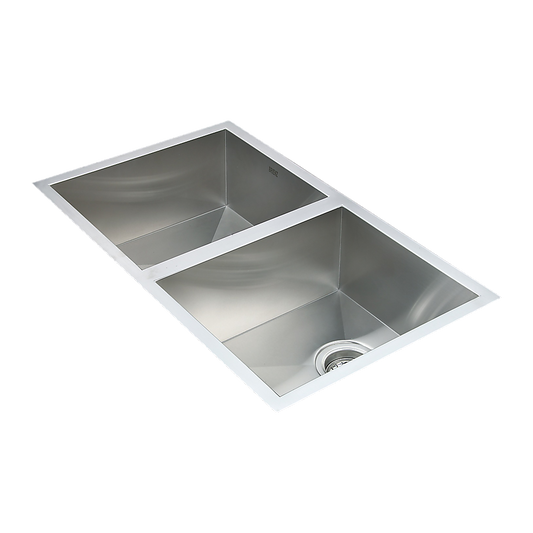 770x450mm Handmade Stainless Steel Undermount / Topmount Kitchen Sink with Waste