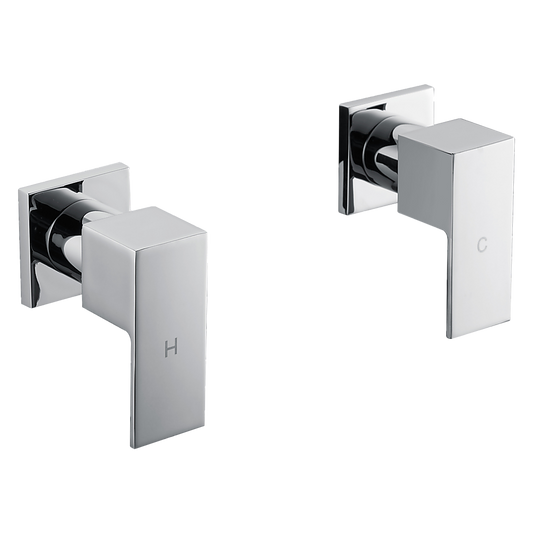 Chrome Bathroom Shower / Bath Mixer Tap Set w/ WaterMark