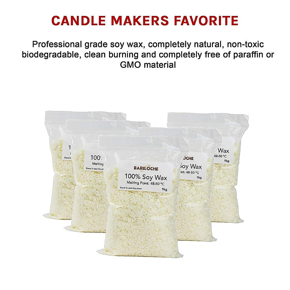 5kg Professional Grade 100% Natural Soy Wax Candle Making Supplies