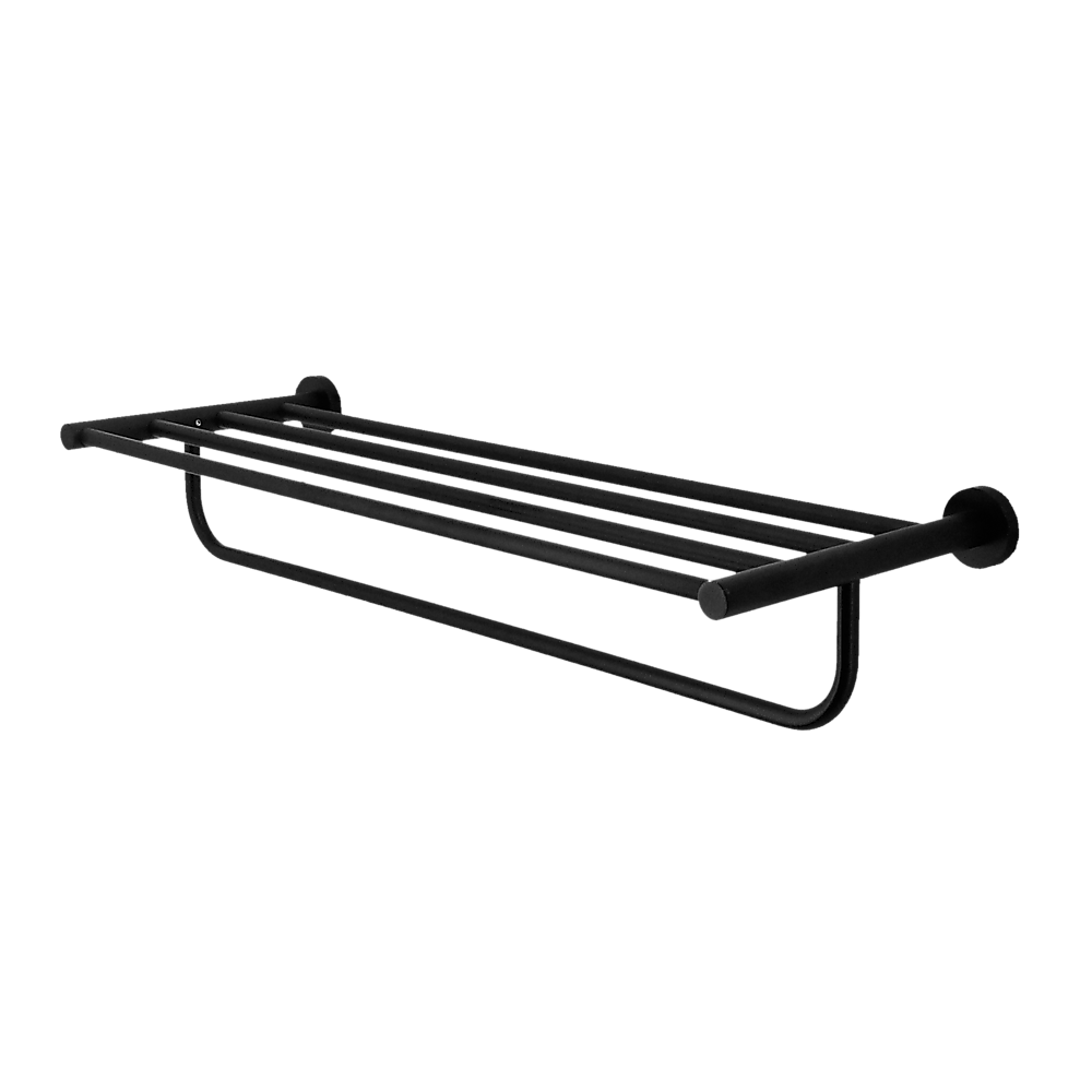 Classic Towel Bar Rail Bathroom Electroplated Matte Black Finish