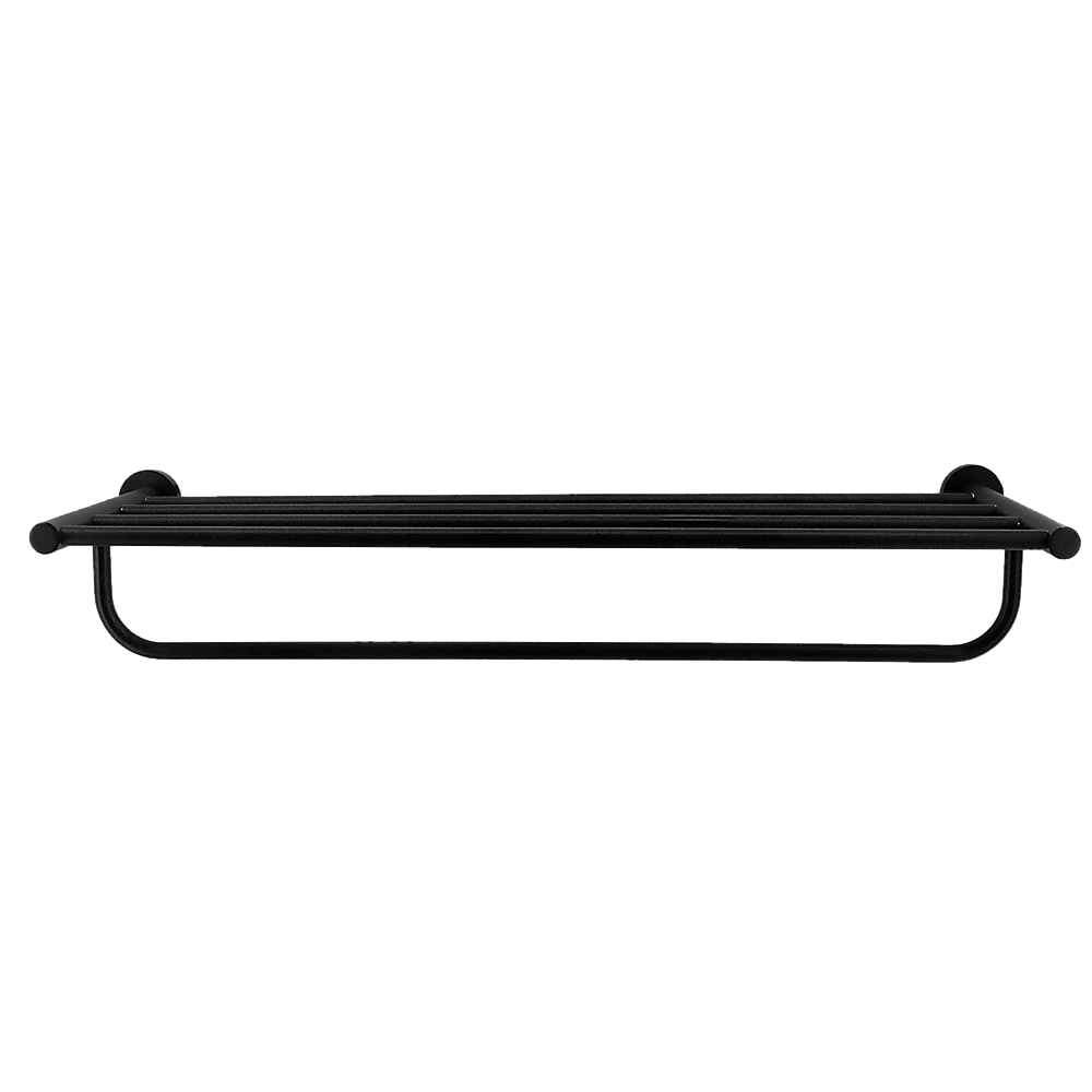 Classic Towel Bar Rail Bathroom Electroplated Matte Black Finish
