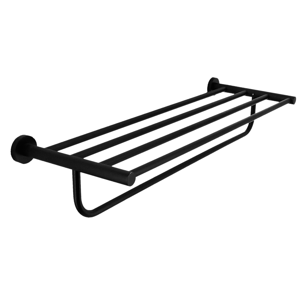 Classic Towel Bar Rail Bathroom Electroplated Matte Black Finish