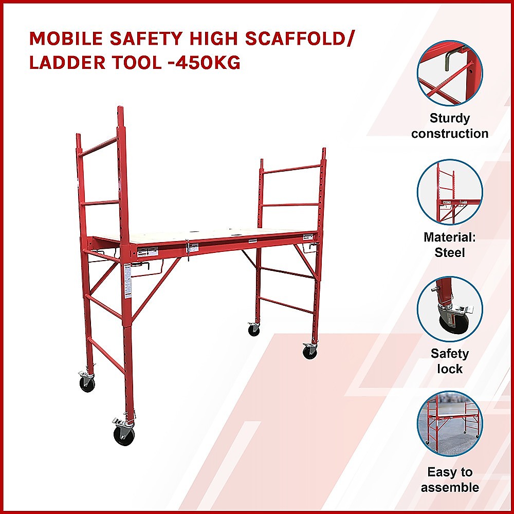 Mobile Safety High Scaffold / Ladder Tool -450KG