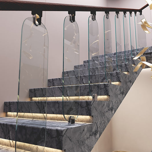 Frameless Glass Stairs Balustrade Toughened Glass - Urbana