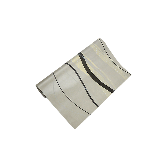 Wallpaper Flocking Simple Curves Non-woven Wall Paper Roll