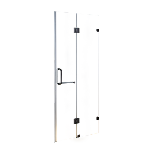 120 x 200cm Wall to Wall Frameless Shower Screen 10mm Glass By Della Francesca