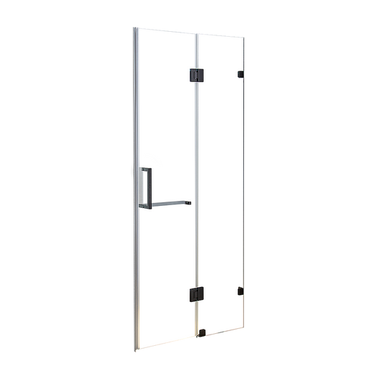 110 x 200cm Wall to Wall Frameless Shower Screen 10mm Glass By Della Francesca