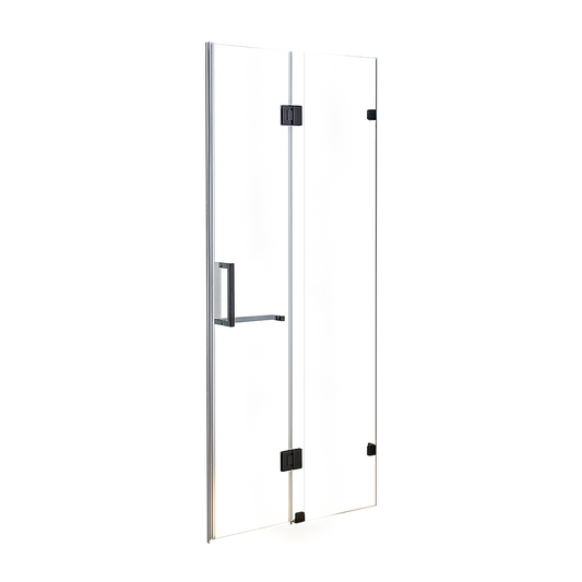 120 x 200cm Wall to Wall Frameless Shower Screen 10mm Glass By Della Francesca