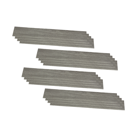 Vinyl Floor Tiles Self Adhesive Flooring Ash Wood Grain 16 Pack 2.3SQM