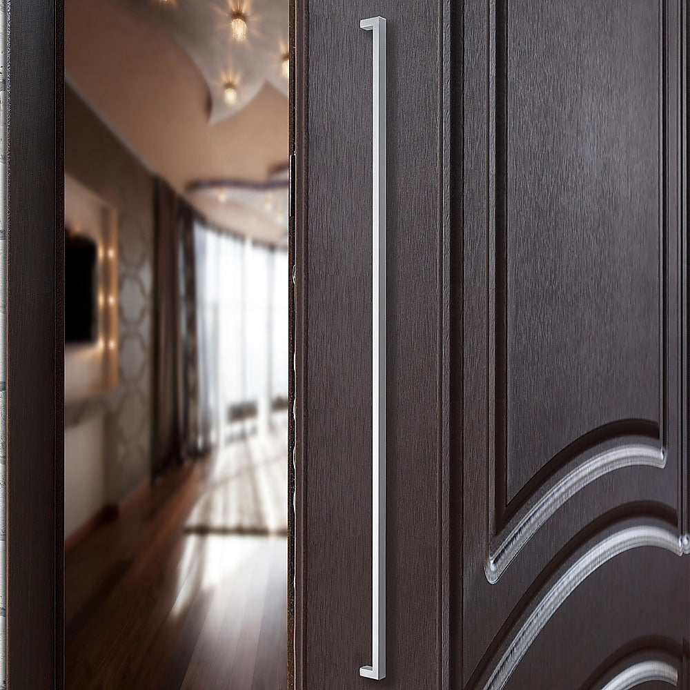 Entrance Door Pull Handle Brushed satin 1800mm
